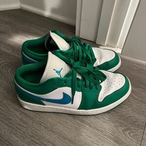 Nike Air Jordan 1 Low White Green Blue